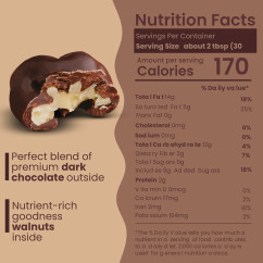 Natural Dark Chocolate Covered Walnuts with delivery